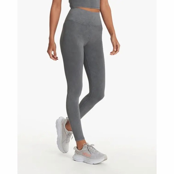 Vuori Pants - Vuori Washed Studio Legging Washed Charcoal‎ Grey Womens Size L